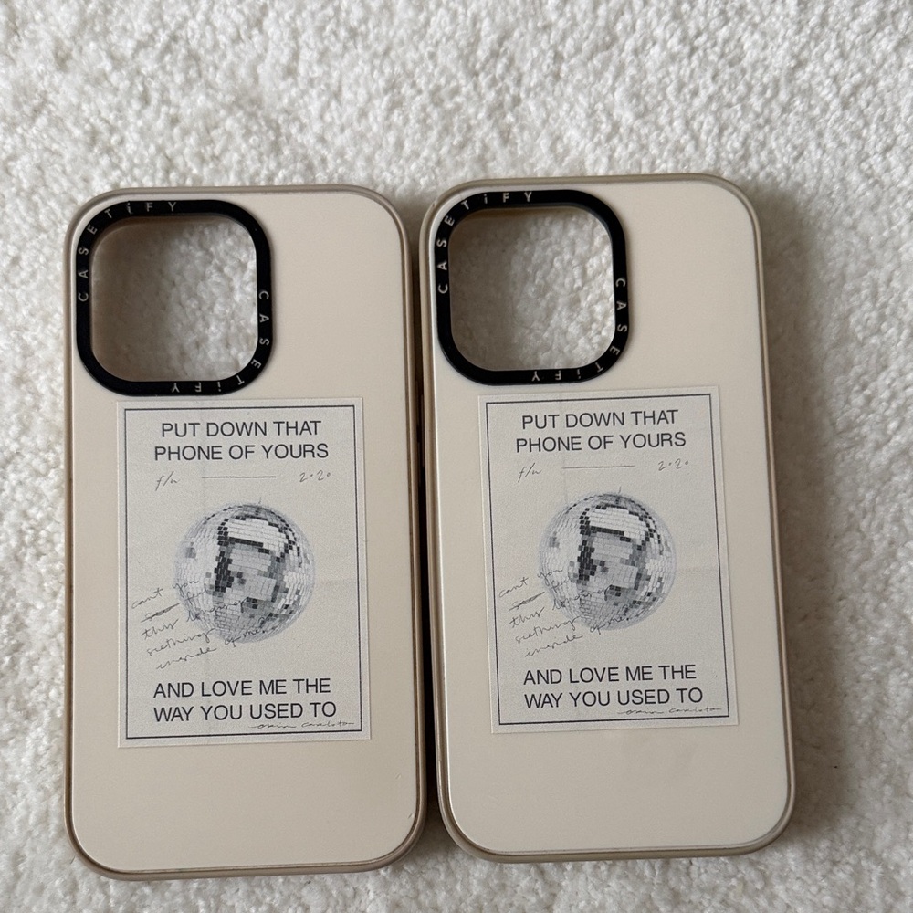 Casetify Beige Disco Ball iPhone 13 Pro Cases